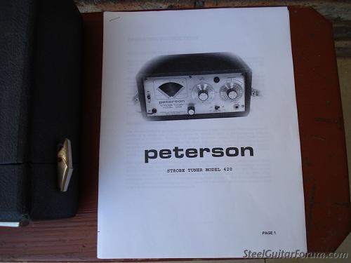 Peterson 420 strobe tuner manual