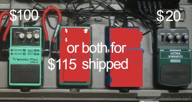 Boss PN-2 Tremolo/ Pan and VB-2 (vibrato) clone (Behringer) : The