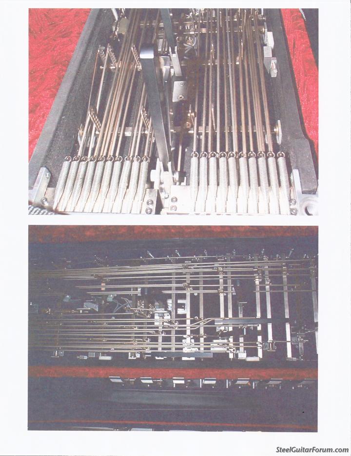 Rodding Chart for Emmons LL3 The Steel Guitar Forum