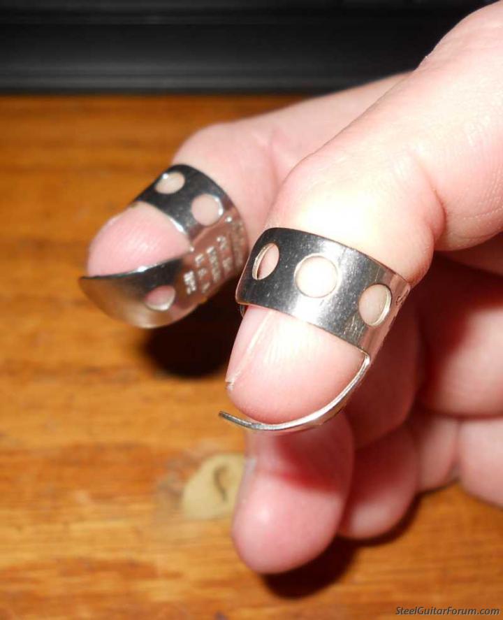 Proper way to wear finger picks The Steel Guitar Forum