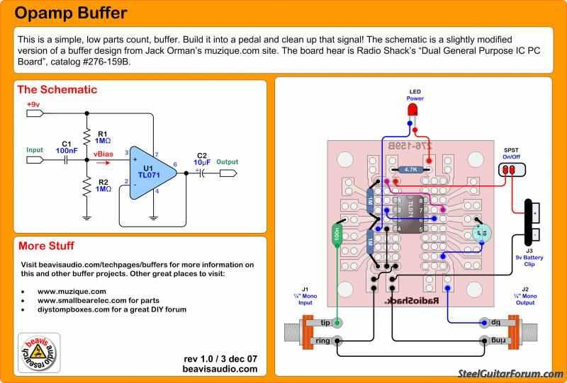 The Steel Guitar Forum View topic Buffer circuit