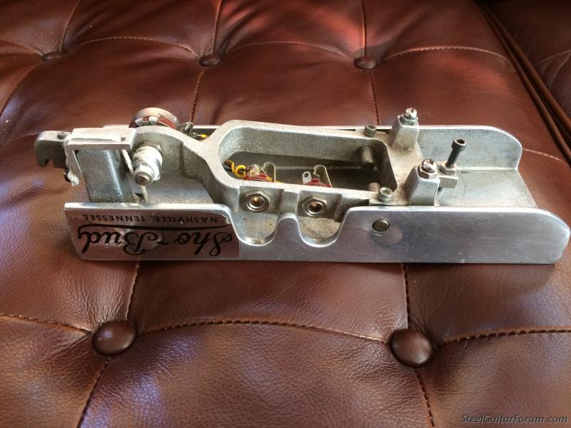 Sho-Bud 70's pedal bar-mount volume pedal info : The Steel Guitar