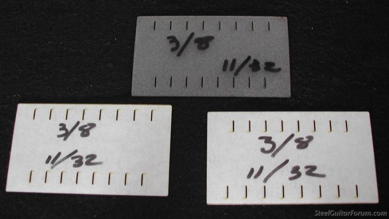 Lap steel on sale string spacing