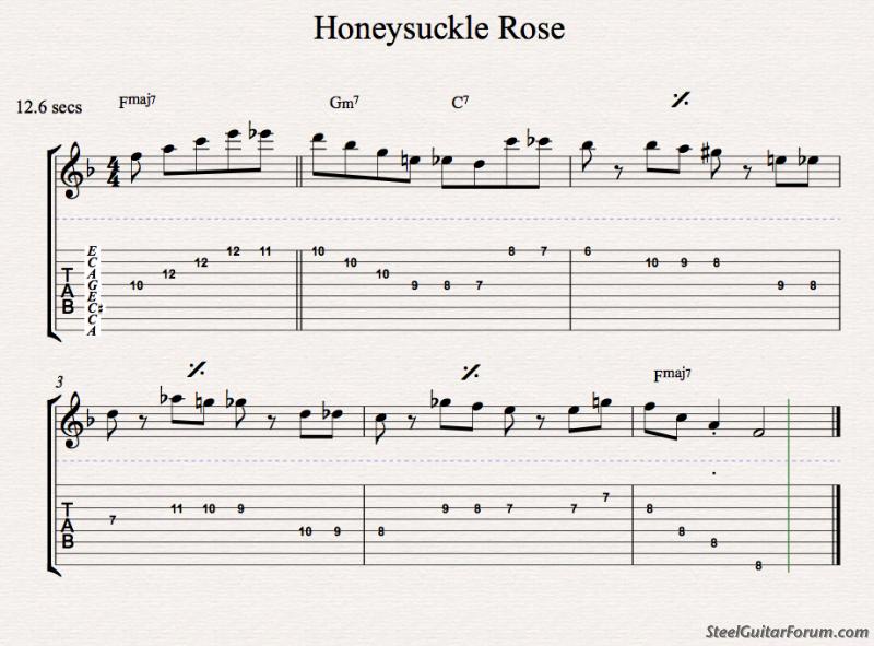 Honeysuckle Rose Chart