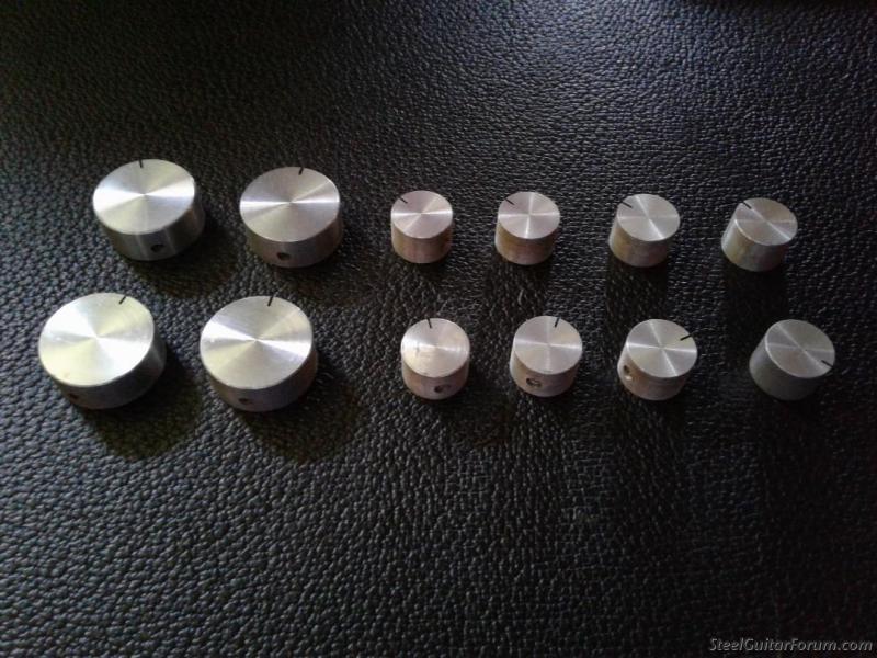 Peavey Silver Knobs set of 12. early 70's . 65 The Steel Guitar Forum