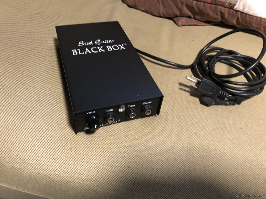 Sarno steel guitar black cheap box