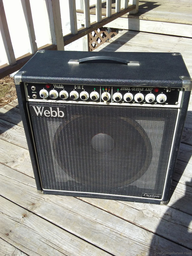 Webb steel sale guitar amp