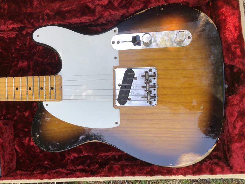Fender Custom Shop 1955 Esquire Relic 2015 Sunburst : The ... esquire wiring harness 