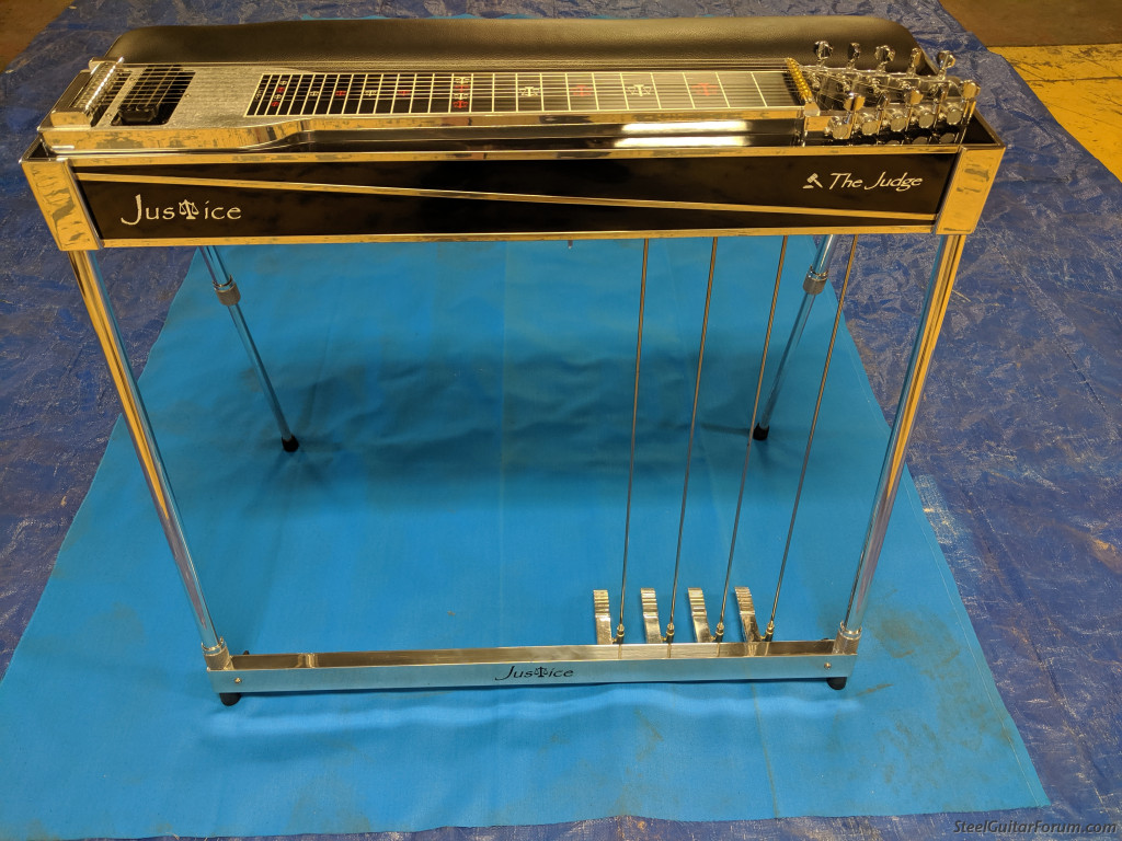 Beautiful Black Justice Judge pedal steel. The Steel Guitar Forum