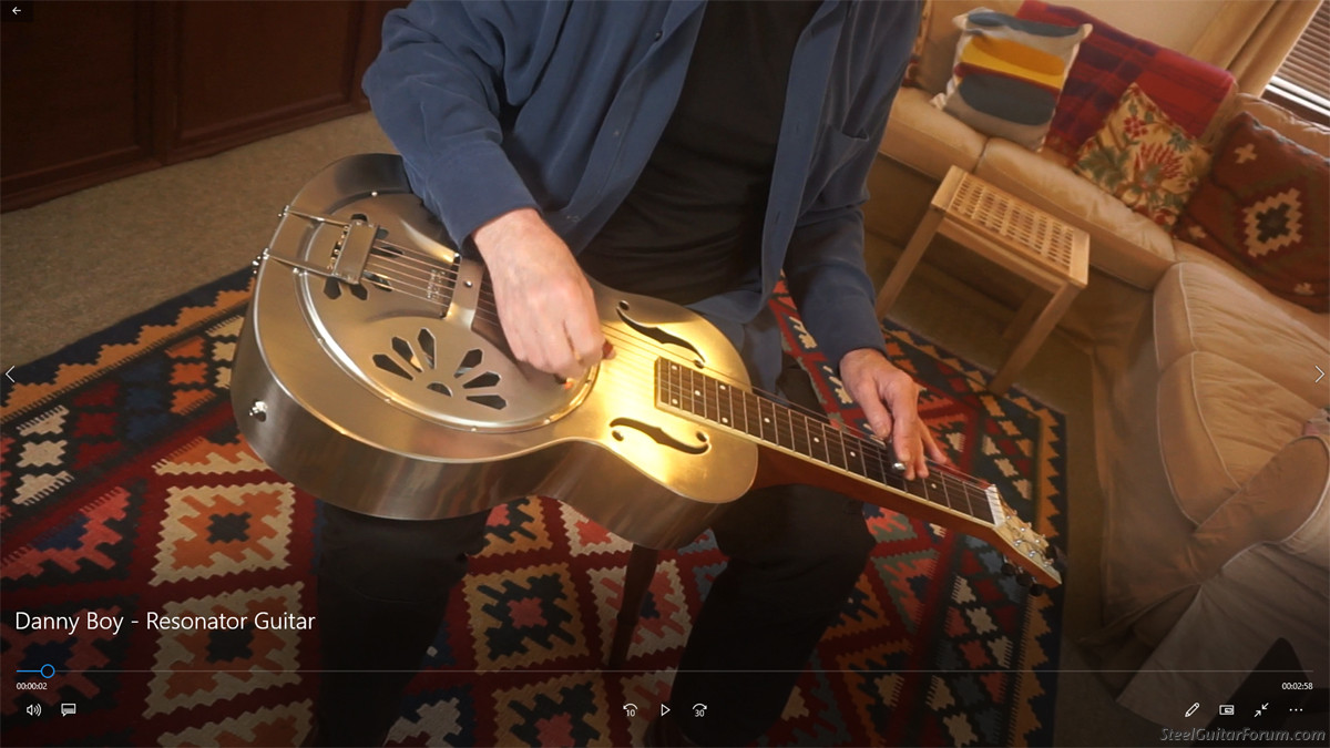 Danny Boy ( Londonderry Aire) Resonator Guitar Solo The Steel