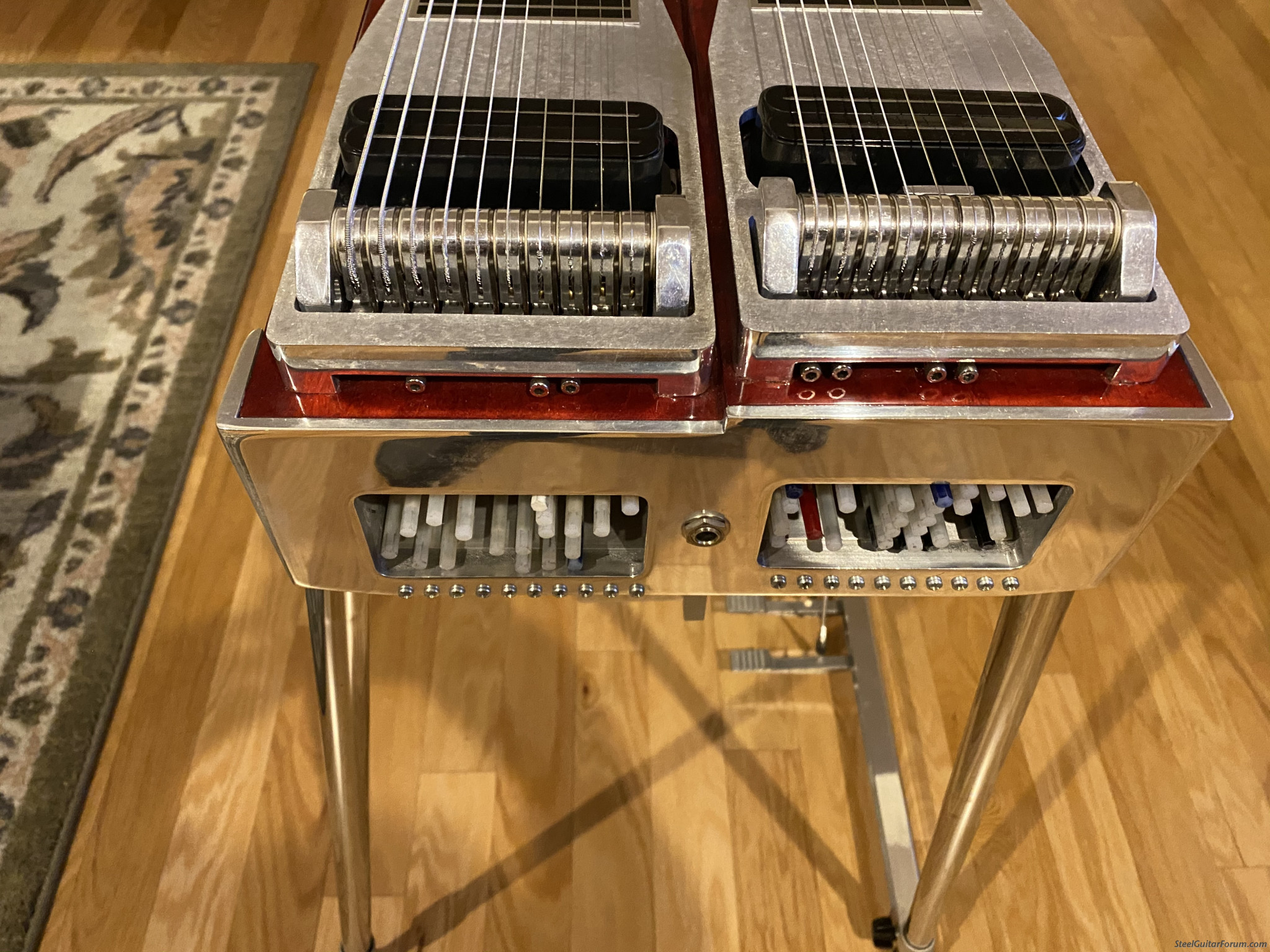 Red Zum D10 Steel Guitar SOLD The Steel Guitar Forum