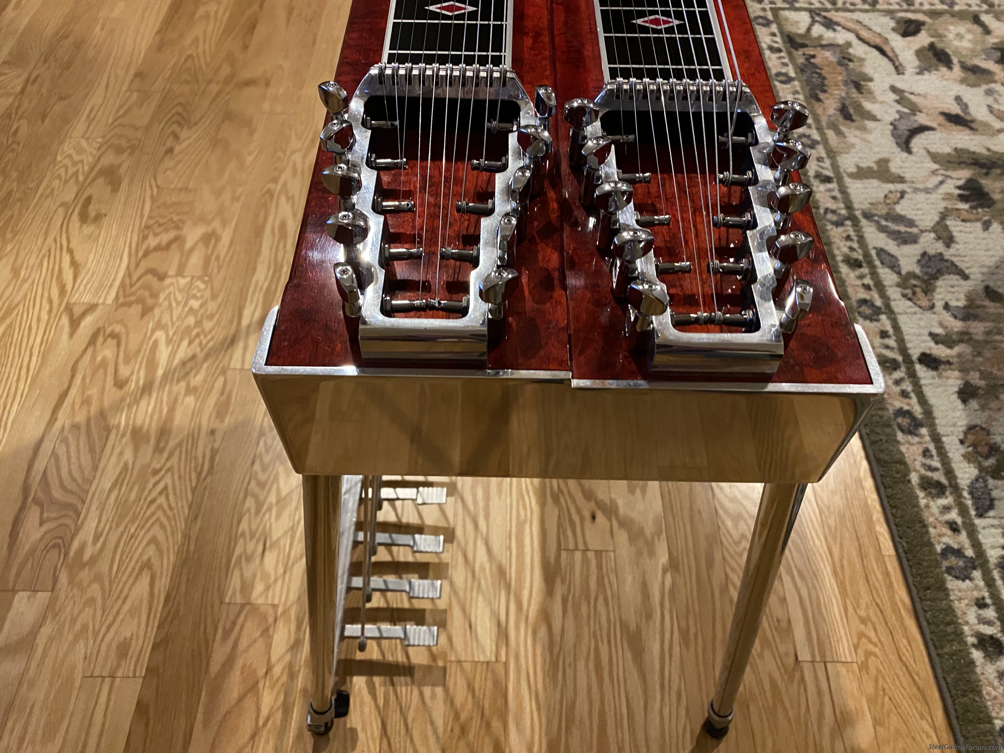 Red Zum D10 Steel Guitar SOLD The Steel Guitar Forum