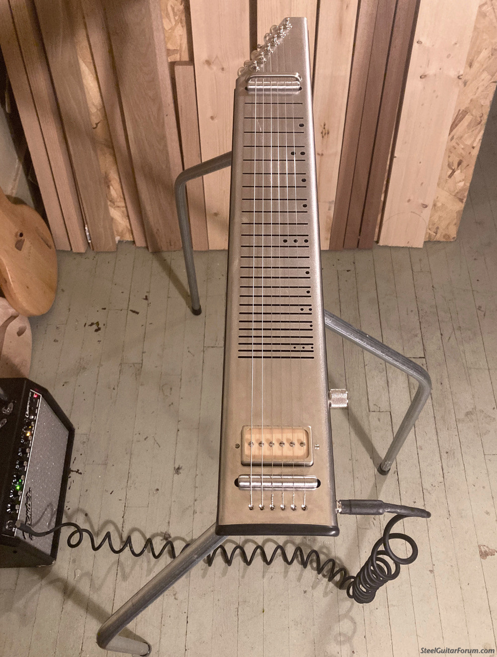 Steel Rail Guitars DIY Lap Steel Stand The Steel Guitar Forum