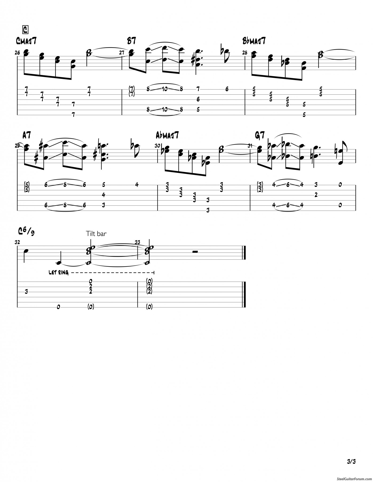 Early Autumn - Fmaj7 Tuning - The Steel Guitar Forum, image size:1586x2048