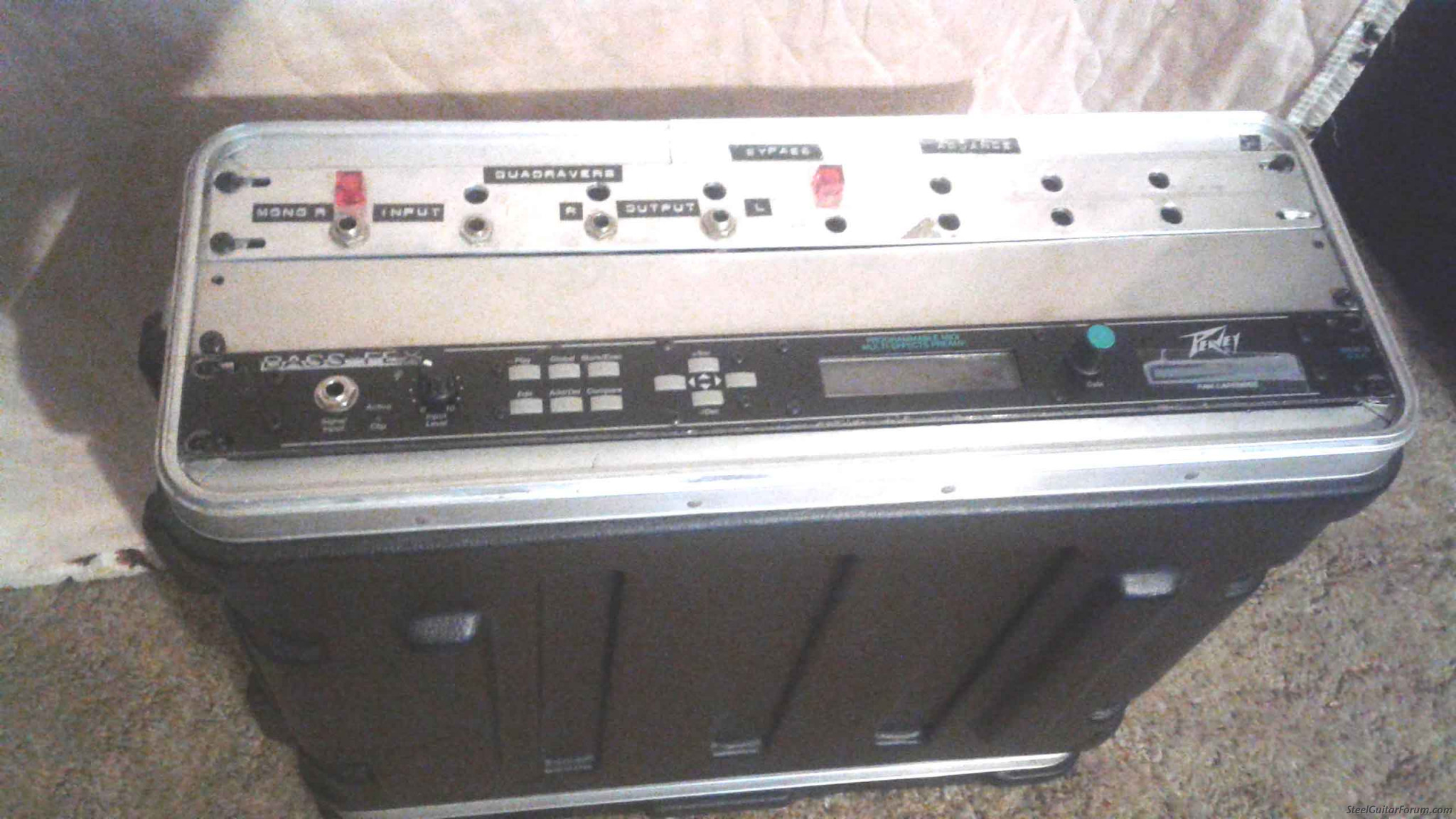 Bass Fex and Quadraverb 3 Unit Rack Mount Case 300.00
