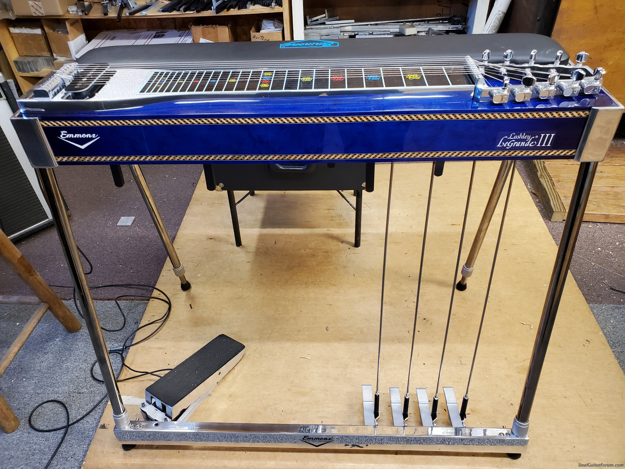 Emmons Restore, Blue Lacquer The Steel Guitar Forum