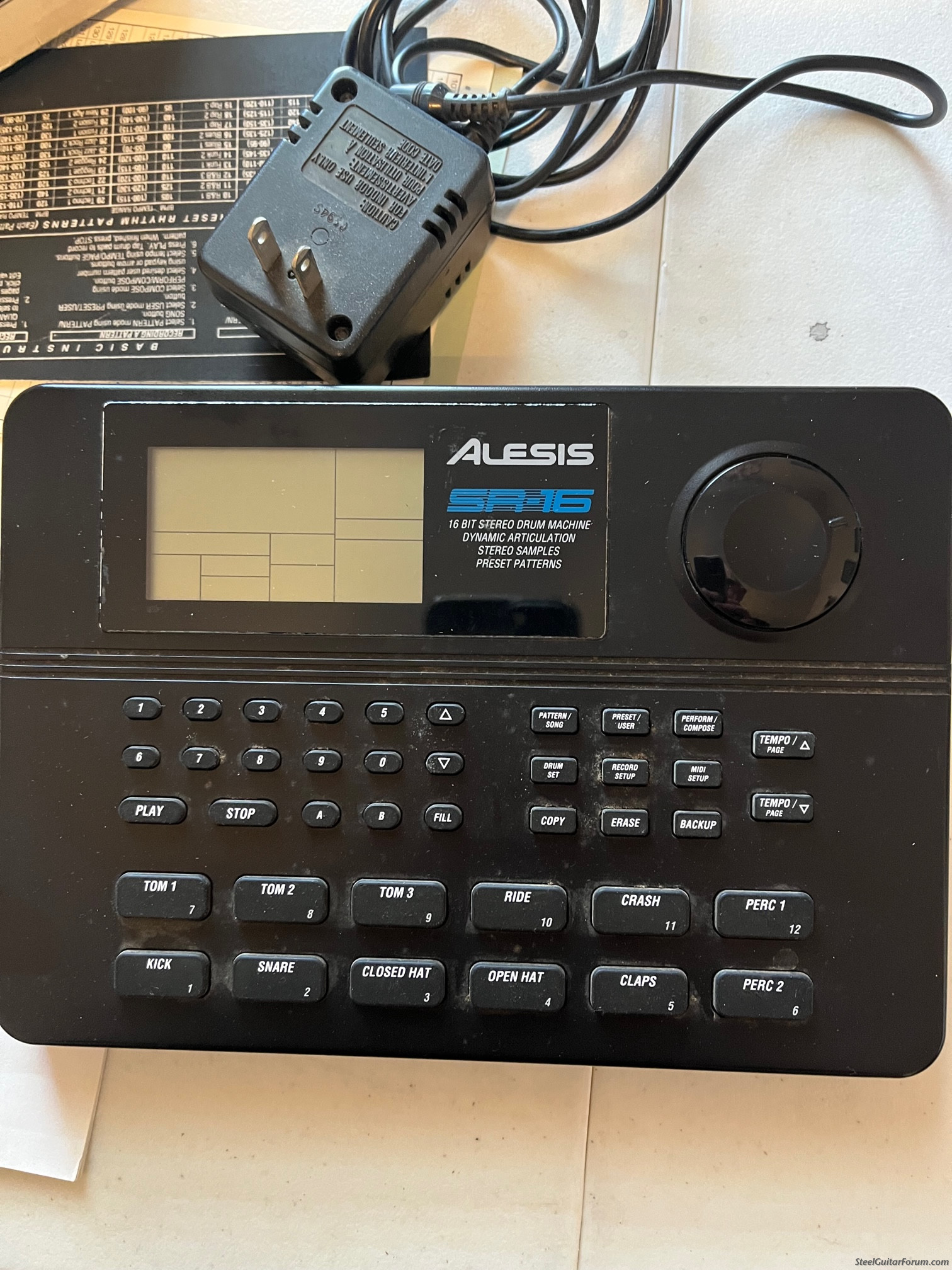 Alesis SR16 Drum Machine....**SOLD** The Steel Guitar Forum