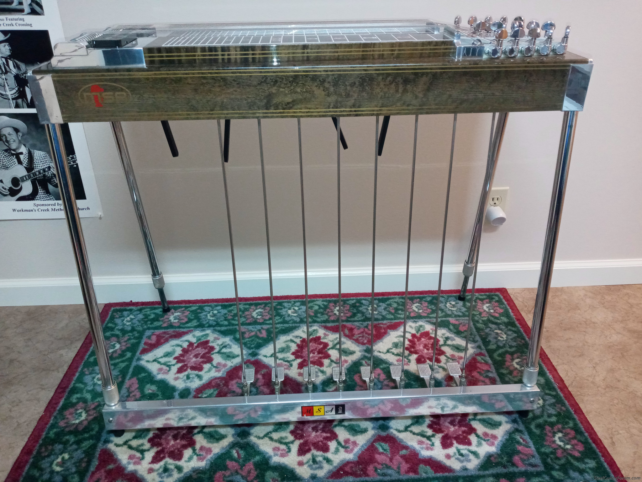 Double Neck MSA Steel Guitar The Steel Guitar Forum