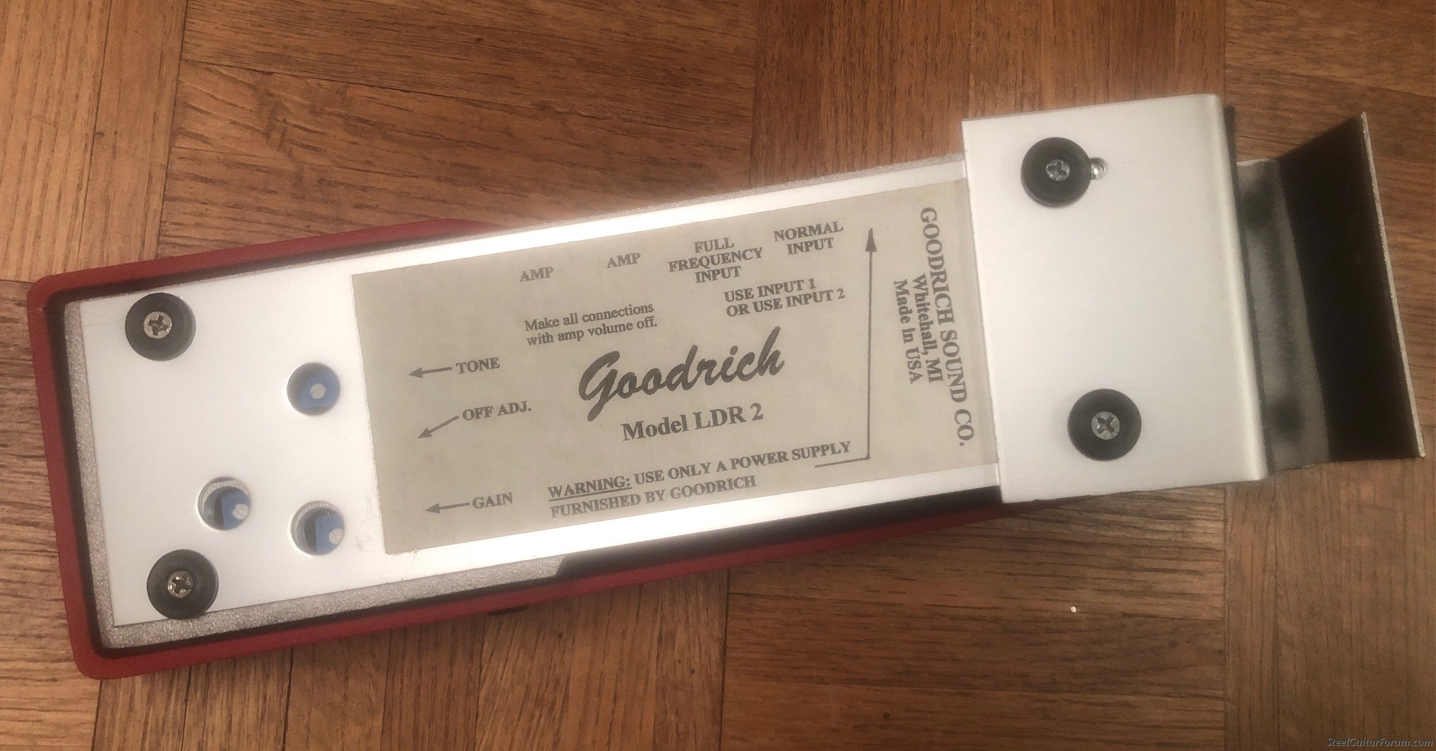 SOLD Please Close Goodrich LDR2 Potless Volume Pedal The Steel