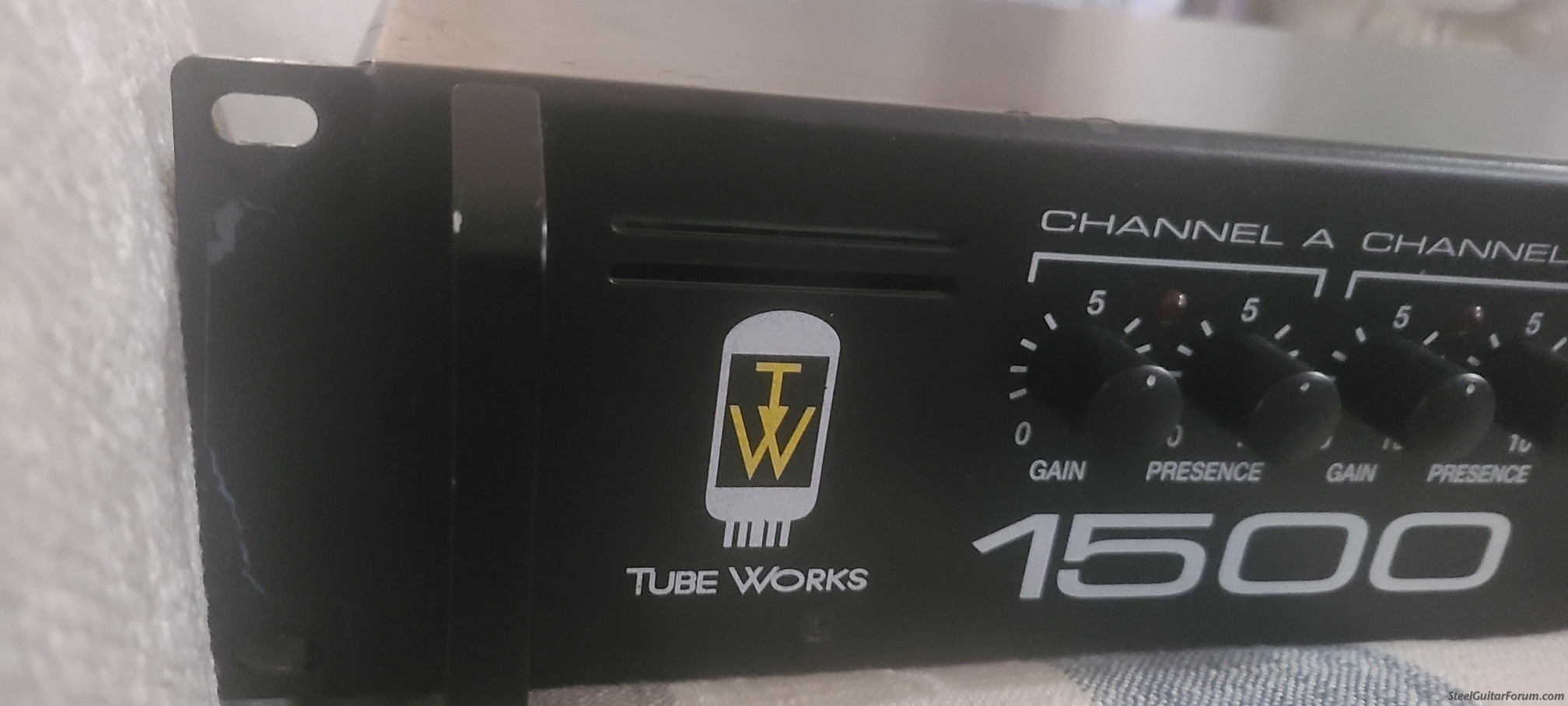 For Sale Used Tubeworks 1500 Power Amp The Steel Guitar Forum